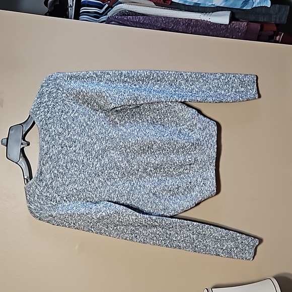 NWT Madewell Wrap Gray Sweater - Picture 4 of 7